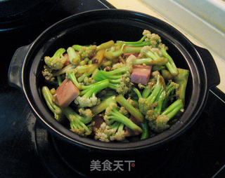 砂锅菜花的做法步骤:10