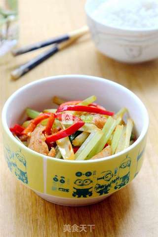 芹菜红椒炒肉片的做法步骤:10