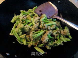 砂锅菜花的做法步骤:7
