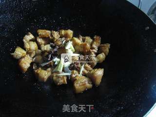 红烧肉烧板栗的做法步骤:9