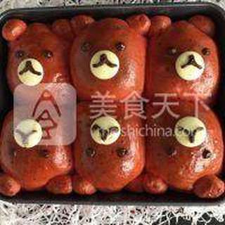 小熊挤挤面包的做法步骤:14