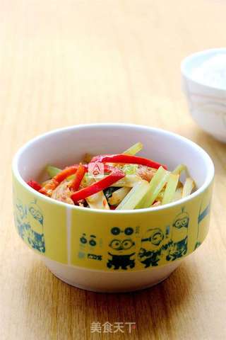 芹菜红椒炒肉片的做法步骤:11
