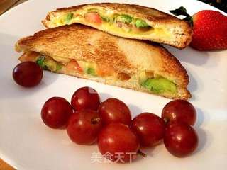 鳄梨三文治的做法步骤:9
