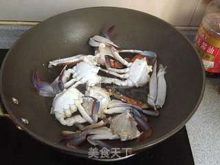 椰香咖喱蟹的做法步骤:3