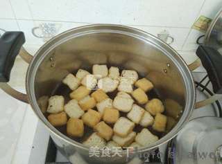 鸡汁回卤干的做法步骤:4