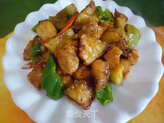 肉段烧茄子的做法步骤:11