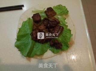 韩式炒五花肉配卷饼的做法步骤：8