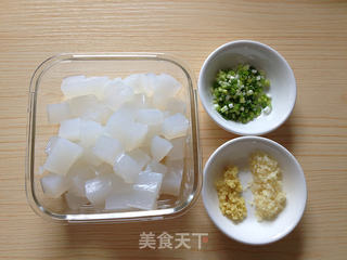 豉香炒凉粉的做法步骤:2