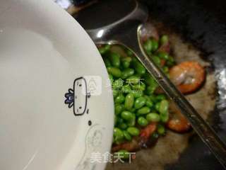 毛豆炒大头虾的做法步骤:7
