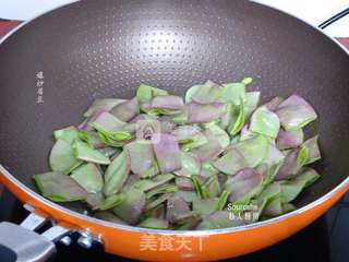 眉豆炒肉的做法步骤:4