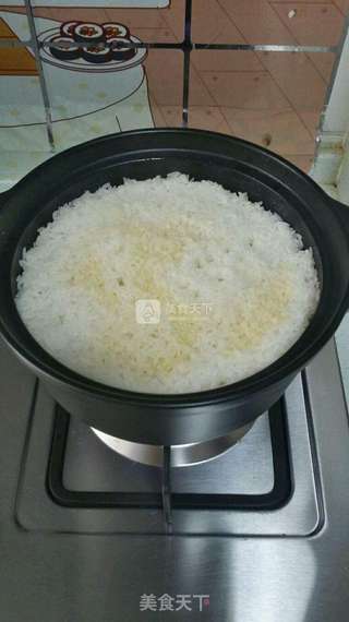 广式腊肠煲仔饭的做法步骤:6