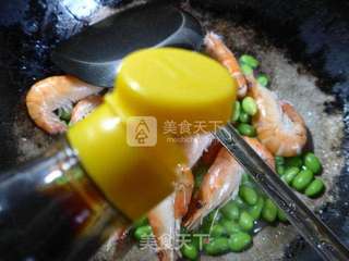 毛豆炒大头虾的做法步骤:9