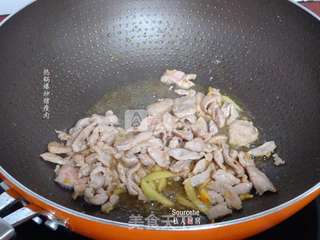 眉豆炒肉的做法步骤:3