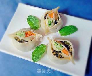 鸳鸯蒸饺的做法步骤:13