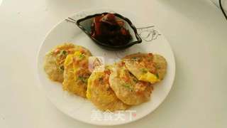 豆渣鸡蛋饼的做法步骤:6