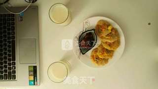 豆渣鸡蛋饼的做法步骤:7