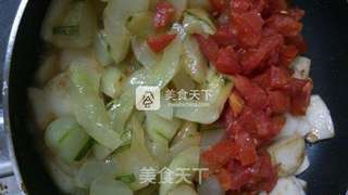 西红柿黄瓜炒年糕的做法步骤:15