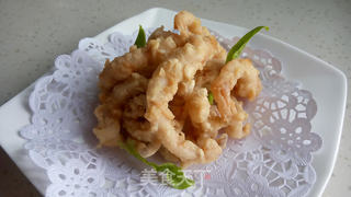 酥脆鱿鱼须的做法步骤:7