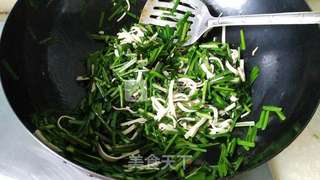 韭菜炒豆干的做法步骤:6