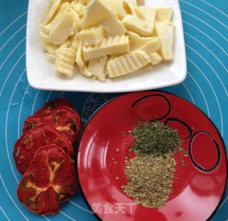 腰果鸡丁厚饼披萨的做法步骤:21