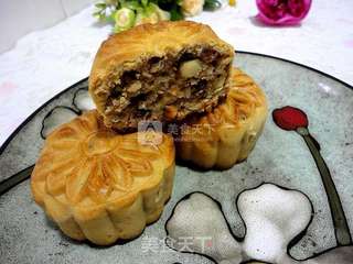 五仁月饼的做法步骤:18