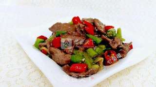 小炒牛肉的做法步骤：11