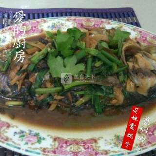 煎焖鲫鱼的做法步骤：7