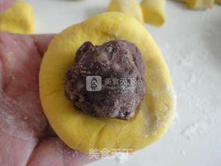 南瓜豆沙包的做法步骤:6