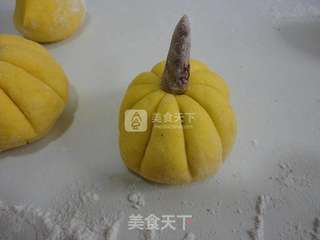 南瓜豆沙包的做法步骤:7