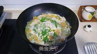 丝瓜鸡蛋蝴蝶面的做法步骤:9