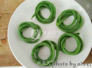 豇豆酿肉的做法步骤:4
