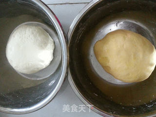 南瓜双色花卷的做法步骤:2