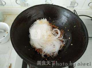肉末炒粉丝的做法步骤:7