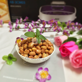 【盐炒花生】--ACA AB-3CM03多功能面包机试用的做法步骤:9