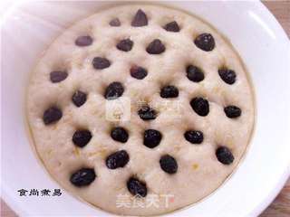 南瓜葡萄干发糕的做法步骤:9