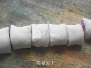紫薯刀切馒头的做法步骤:5