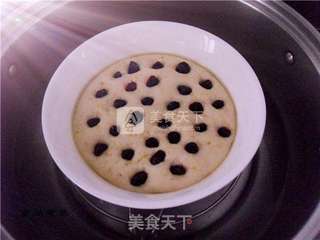 南瓜葡萄干发糕的做法步骤:10