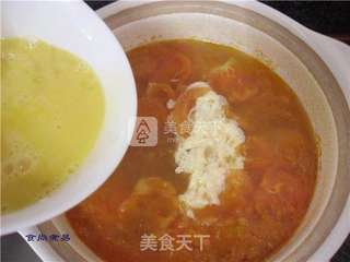 番茄鸡蛋火腿汤的做法步骤:8