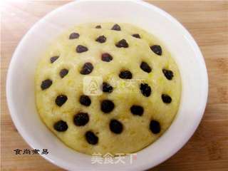 南瓜葡萄干发糕的做法步骤:12