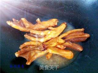 西兰花扣鹅掌的做法步骤:11