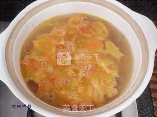 番茄鸡蛋火腿汤的做法步骤:6