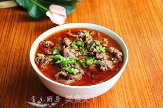 水煮牛肉片的做法步骤:11