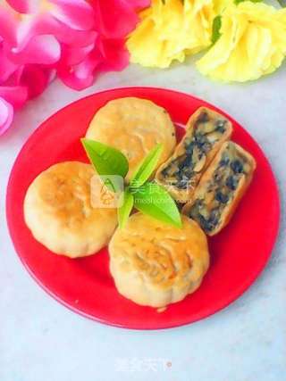 花生芝麻馅月饼的做法步骤:15