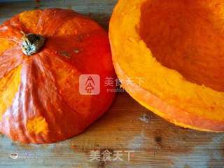 三椒牛尾南瓜盅的做法步骤:3