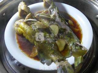清蒸黄刺鱼的做法步骤:7
