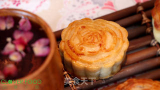 【四叶小馆】玫瑰云腿月饼的做法步骤:22