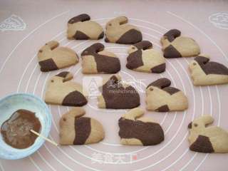 小花兔饼干的做法步骤:10