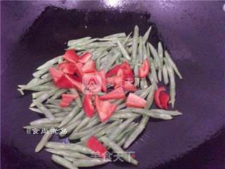 香干四季豆的做法步骤:5
