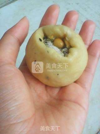 花生芝麻馅月饼的做法步骤:13