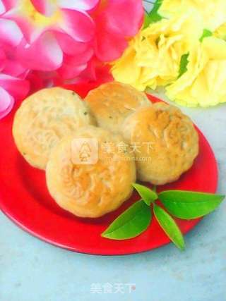 花生芝麻馅月饼的做法步骤:16